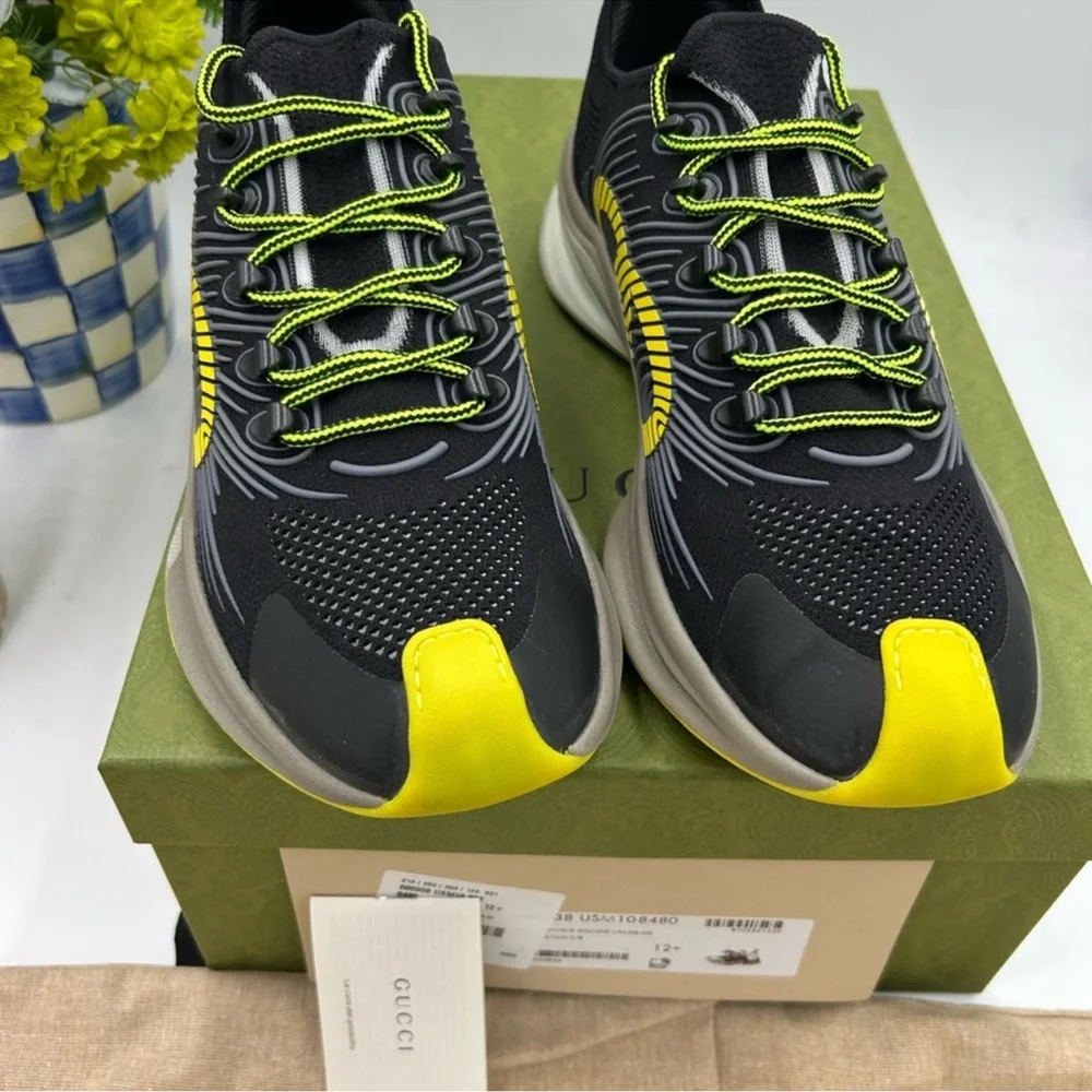 Men’s Gucci inner locking Jaron sneakers size 12.5 made in Italy - Picture 3 of 9